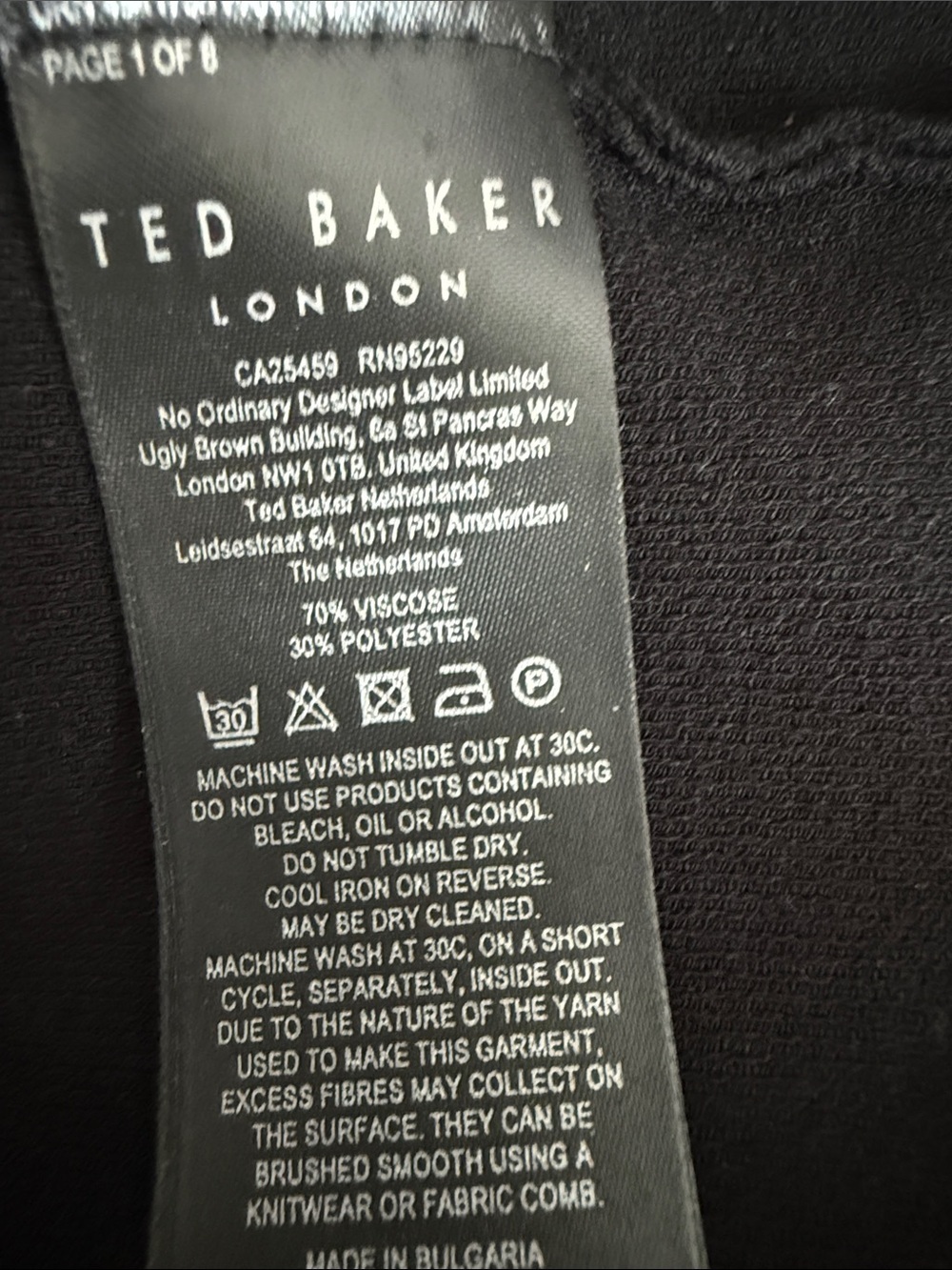 TED BAKER LONDON Alice Long Sleeve Cocoon Knit Dress Size 4 NWT - Picture 10 of 11